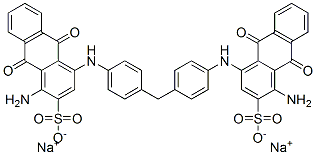 disodium 4,4'-[methylenebis(4,1-phenyleneimino)]bis[1-amino-9,10-dihydro-9,10-dioxoanthracene-2-sulphonate] CAS#: 25826-34-0