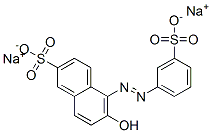 disodium 6-hydroxy-5-[(3-sulphonatophenyl)azo]naphthalene-2-sulphonate CAS#: 2347-72-0