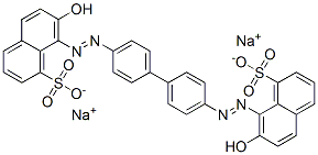 disodium 8,8'-[[1,1'-biphenyl]-4,4'-diylbis(azo)]bis(7-hydroxynaphthalene-1-sulphonate) CAS#: 2302-97-8