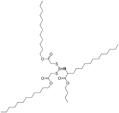 dodecyl 4-butyl-4-[[2-(dodecyloxy)-2-oxoethyl]thio]-7-oxo-8-oxa-3,5-dithia-4-stannaicosanoate CAS#: 26292-98-8