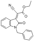 ethyl (1-benzyl-2-oxo-1,2-dihydro-3H-indol-3-ylidene)(cyano)acetate CAS#: 26960-51-0