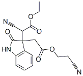 ethyl 2-cyano-2-[3-(cyano-ethoxycarbonyl-methyl)-2-oxo-1H-indol-3-yl]a cetate CAS#: 14003-17-9
