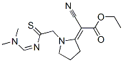 ethyl (2E)-2-cyano-2-[1-[((Z)-dimethylaminomethylidenethiocarbamoyl)me thyl]pyrrolidin-2-ylidene]acetate CAS#: 111038-14-3
