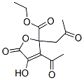 ethyl 3-acetyl-2,5-dihydro-4-hydroxy-5-oxo-2-(2-oxopropyl)-2-furoate CAS#: 23127-85-7