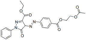 ethyl 4-[[4-[[2-(acetoxy)ethoxy]carbonyl]phenyl]azo]-4,5-dihydro-5-oxo-1-phenyl-1H-pyrazole-3-carboxylate CAS#: 26562-79-8