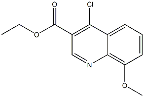 ethyl 4-chloro-8-methoxy-quinoline-3-carboxylate CAS#: 27568-05-4