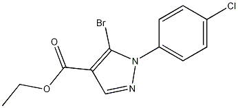 ethyl 5-bromo-1-(4-chlorophenyl)-1H-pyrazole-4-carboxylate CAS#: 110821-40-4