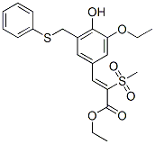 ethyl (Z)-3-[3-ethoxy-4-hydroxy-5-(phenylsulfanylmethyl)phenyl]-2-meth ylsulfonyl-prop-2-enoate CAS#: 107788-10-3