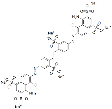 hexasodium 6,6'-[vinylenebis[(3-sulphonato-4,1-phenylene)azo]]bis[4-amino-5-hydroxynaphthalene-1,3-disulphonate] CAS#: 10534-74-4