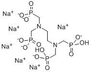 hexasodium dihydrogen [ethane-1,2-diylbis[nitrilobis(methylene)]]tetrakisphosphonate CAS#: 15142-96-8