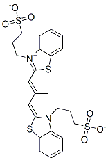 hydrogen-2-[2-methyl-3-[3-(3-sulphonatopropyl)-3H-benzothiazol-2-ylidene]prop-1-enyl]-3-(3-sulphonatopropyl)benzothiazolium CAS#: 17701-26-7