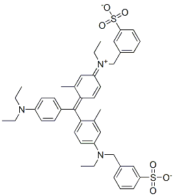 hydrogen [4-[[4-(diethylamino)phenyl][4-[ethyl(3-sulphonatobenzyl)amino]-o-tolyl]methylene]-3-methylcyclohexa-2,5-dien-1-ylidene](ethyl)(3-sulphonatobenzyl)ammonium CAS#: 25305-87-7