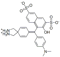 hydrogen [4-[[4-(dimethylamino)phenyl](2-hydroxy-3,6-disulphonato-1-naphthyl)methylene]cyclohexa-2,5-dien-1-ylidene]dimethylammonium CAS#: 25317-10-6