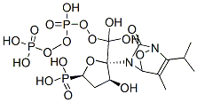 [hydroxy-[hydroxy-[[(2R,3S,5R)-3-hydroxy-5-(5-methyl-2-oxo-4-propan-2- yloxy-pyrimidin-1-yl)oxolan-2-yl]methoxy]phosphoryl]oxy-phosphoryl]oxy phosphonic acid CAS#: 100515-08-0
