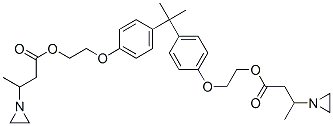 (isopropylidene)bis(p-phenyleneoxyethylene) bis(beta-methylaziridine-1-propionate) CAS#: 13320-31-5