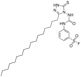 m-[[[(3-heptadecyl-1,5-dihydro-5-thioxo-4H-1,2,4-triazol-4-yl)amino]carbonyl]amino]benzenesulphonyl fluoride CAS#: 23455-88-1