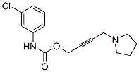 m-Chlorocarbanilic acid 4-(1-pyrrolidinyl)-2-butynyl ester CAS#: 15944-43-1