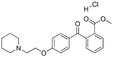 methyl 2-[4-[2-piperidinoethoxy]benzoyl]benzoate hydrochloride CAS#: 1248-42-6