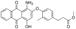 methyl 3-[4-[(1-amino-9,10-dihydro-4-hydroxy-9,10-dioxo-2-anthryl)oxy]-m-tolyl]propionate CAS#: 16472-09-6