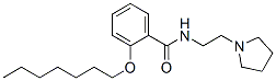 o-(Heptyloxy)-N-[2-(1-pyrrolidinyl)ethyl]benzamide CAS#: 10261-48-0