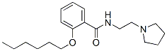 o-(Hexyloxy)-N-[2-(1-pyrrolidinyl)ethyl]benzamide CAS#: 10261-52-6