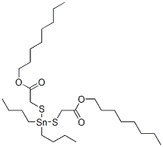 octyl 4,4-dibutyl-7-oxo-8-oxa-3,5-dithia-4-stannahexadecanoate CAS#: 2781-09-1