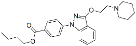 p-[3-(2-Piperidinoethoxy)-1H-indazol-1-yl]benzoic acid butyl ester CAS#: 20954-14-7