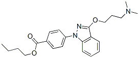 p-[3-[3-(Dimethylamino)propoxy]-1H-indazol-1-yl]benzoic acid butyl ester CAS#: 20954-15-8
