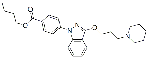 p-[3-(3-Piperidinopropoxy)-1H-indazol-1-yl]benzoic acid butyl ester CAS#: 20954-16-9