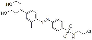 p-[[4-[bis(2-hydroxyethyl)amino]-o-tolyl]azo]-N-(2-chloroethyl)benzenesulphonamide CAS#: 14607-25-1