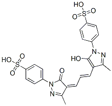 p-[4,5-dihydro-4-[3-[5-hydroxy-3-methyl-1-(4-sulphophenyl)-1H-pyrazol-4-yl]allylidene]-3-methyl-5-oxo-1H-pyrazol-1-yl]benzenesulphonic acid CAS#: 24704-54-9