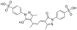 p-[4,5-dihydro-4-[3-[5-hydroxy-3-methyl-1-(4-sulphophenyl)-1H-pyrazol-4-yl]but-2-enylidene]-3-methyl-5-oxo-1H-pyrazol-1-yl]benzenesulphonic acid CAS#: 27981-70-0
