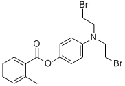 p-(Bis(2-bromoethyl)amino)phenol o-methylbenzoate CAS#: 21667-02-7
