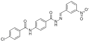 p-(p-Chlorobenzamido)benzoic acid 2-(m-nitrobenzylidene)hydrazide CAS#: 100278-42-0