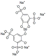 pentasodium 2-(2-oxido-3,5-disulphonatophenoxy)-1,3,2-benzodioxastibole-4,6-disulphonate CAS#: 23940-36-5