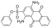 phenyl 1,4-diamino-9,10-dihydro-9,10-dioxoanthracene-2-sulphonate CAS#: 14130-41-7