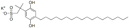 potassium 2-(2,5-dihydroxy-4-octadecylphenyl)-2-methylpropanesulphonate CAS#: 17017-83-3