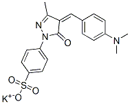 potassium 4-[4-[[4-(dimethylamino)phenyl]methylene]-4,5-dihydro-3-methyl-5-oxo-1H-pyrazol-1-yl]benzenesulphonate CAS#: 27268-31-1