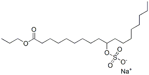 sodium 1-propyl 10-(sulphooxy)octadecanoate CAS#: 140-00-1