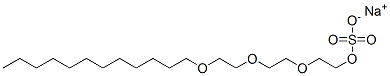 sodium 2-[2-[2-(dodecyloxy)ethoxy]ethoxy]ethyl sulphate CAS#: 13150-00-0