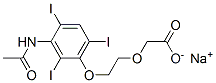 sodium 2-[2-(3-acetamido-2,4,6-triiodo-phenoxy)ethoxy]acetate CAS#: 101651-76-7