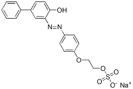 sodium 2-[4-[(4-hydroxybiphenyl-3-yl)azo]phenoxy]ethyl sulphate CAS#: 12235-21-1