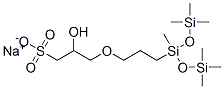 sodium 2-hydroxy-3-[3-[1,3,3,3-tetramethyl-1-[(trimethylsilyl)oxy]disiloxanyl]propoxy]propane-1-sulphonate CAS#: 23531-54-6