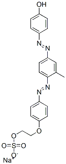 sodium 2-[p-[[4-[(p-hydroxyphenyl)azo]-o-tolyl]azo]phenoxy]ethyl sulphate CAS#: 21116-11-0