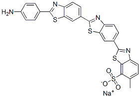 sodium 2''-(p-aminophenyl)-6-methyl[2,6':2',6''-terbenzothiazole]-7-sulphonate CAS#: 10132-80-6