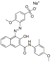 sodium 3-[[2-hydroxy-3-[(4-methoxy-o-tolyl)carbamoyl]-1-naphthyl]azo]-4-methoxybenzenesulphonate CAS#: 25047-71-6