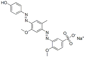 sodium 3-[[4-[(4-hydroxyphenyl)azo]-5-methoxy-o-tolyl]azo]-4-methoxybenzenesulphonate CAS#: 26845-91-0