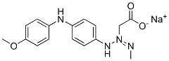 sodium [3-[4-[(4-methoxyphenyl)amino]phenyl]-1-methyltriazen-2-yl]acetate CAS#: 14228-67-2
