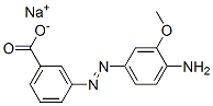 sodium 3-[(4-amino-3-methoxyphenyl)azo]benzoate CAS#: 10142-37-7