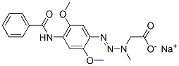 sodium [3-[4-(benzoylamino)-2,5-dimethoxyphenyl]-1-methyl-2-triazenyl]acetate CAS#: 16421-04-8